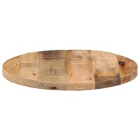 Tafelblad rond &Oslash; 50x3,8 cm massief ruw mangohout