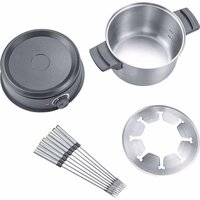 Severin Fondueset + 8 Vorkjes Rvs/Zwart