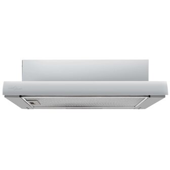 Afzuigkap inbouw slank 480 m&sup3;/u aluminium roestvrij staal
