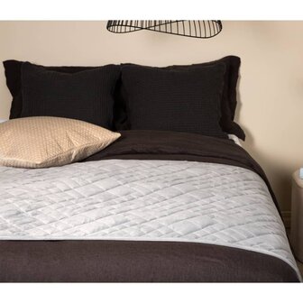 Bedsprei Jilly 80x260 cm polyester lichtgrijs