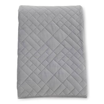 Bedsprei Jilly 80x260 cm polyester lichtgrijs
