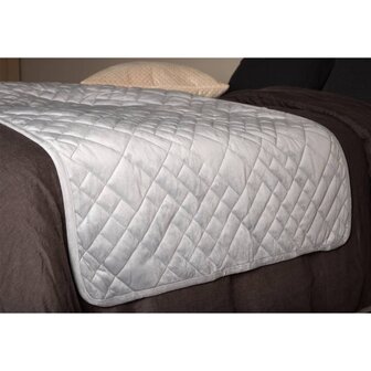 Bedsprei Jilly 80x260 cm polyester lichtgrijs