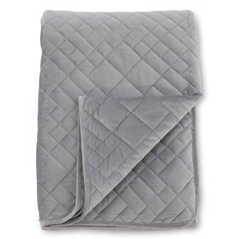 Bedsprei Jilly 80x260 cm polyester lichtgrijs