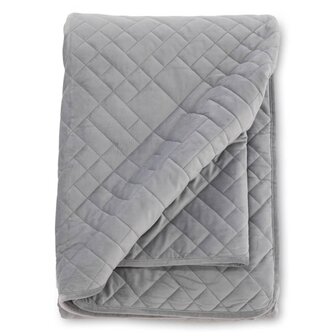 Bedsprei Jilly 80x260 cm polyester lichtgrijs
