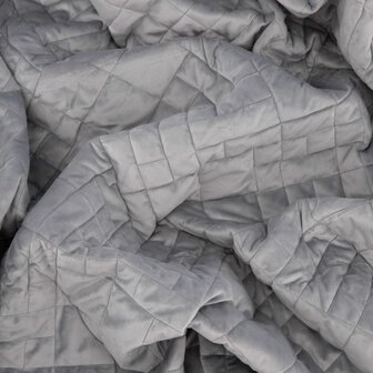 Bedsprei Jilly 80x260 cm polyester lichtgrijs