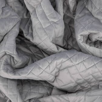 Bedsprei Jilly 80x260 cm polyester lichtgrijs