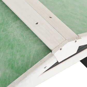 Overkapping voor grasmaaier 72x87x50 cm vurenhout grijs en wit