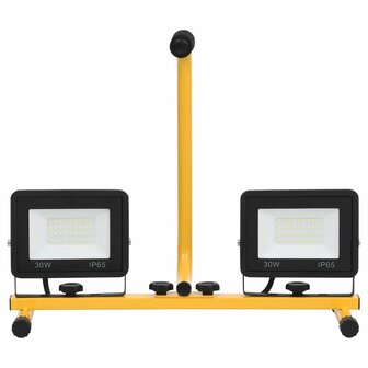 Spotlight met handvat LED 2x30 W koudwit