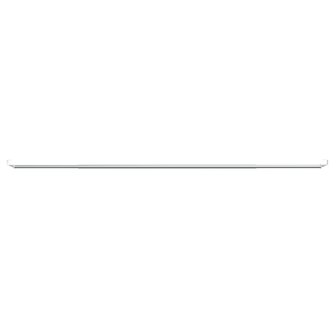Gordijnrails 2 st 90-130 cm aluminium wit en zilverkleurig