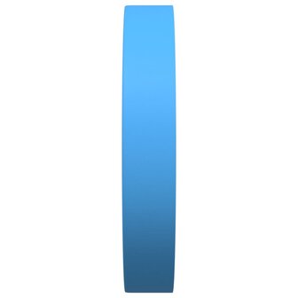 Wandklok &Oslash;25,5 cm polystyreen en glas blauw