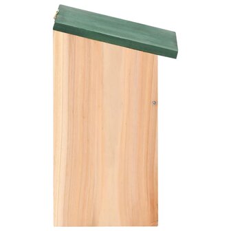 Vogelhuisjes 10 st 12x12x22 cm massief vurenhout