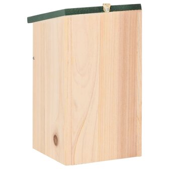 Vogelhuisjes 10 st 12x12x22 cm massief vurenhout