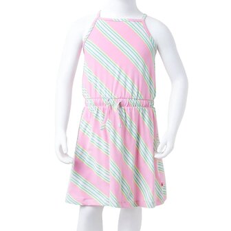 Kinderjurk zonder mouwen met trekkoord 140 roze