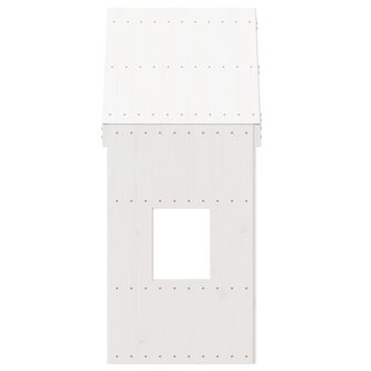 Kinderbedhuisje 60x99x139,5 cm massief grenenhout wit