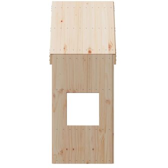 Kinderbedhuisje 55x84x132 cm massief grenenhout
