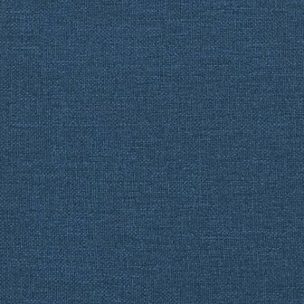 Chaise longue met kussens stof blauw