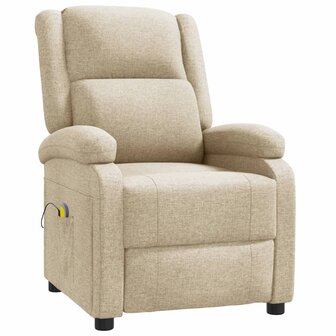 Massagestoel stof cr&egrave;mekleurig