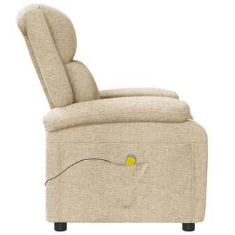 Massagestoel stof cr&egrave;mekleurig