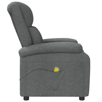 Massagestoel stof donkergrijs
