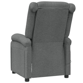 Massagestoel stof donkergrijs