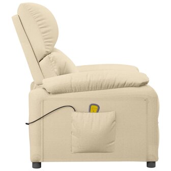 Massagestoel stof cr&egrave;mekleurig