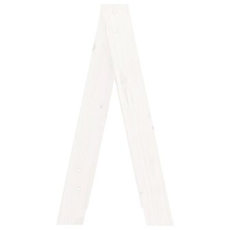 Krukken 2 st 40x40x75 cm massief grenenhout wit