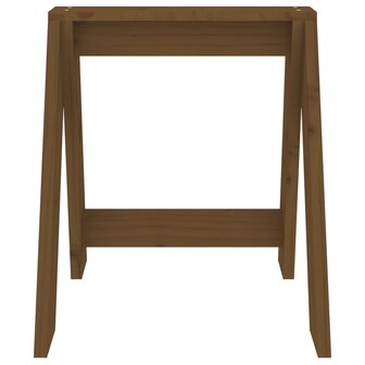 Krukken 2 st 40x40x45 cm massief grenenhout honingbruin