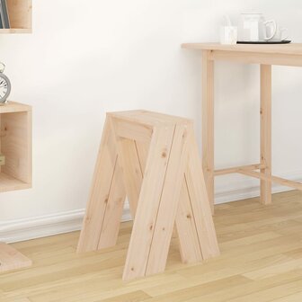 Krukken 2 st 40x40x60 cm massief grenenhout