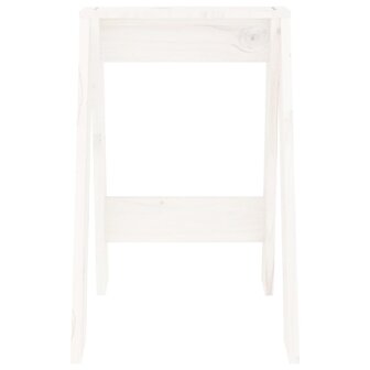 Krukken 2 st 40x40x60 cm massief grenenhout wit