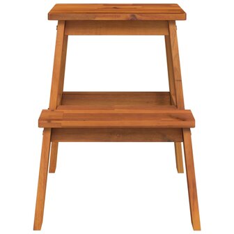 Kruk 2-staps 40x38x50 cm massief acaciahout