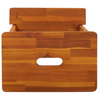 Kruk 2-staps 40x38x50 cm massief acaciahout