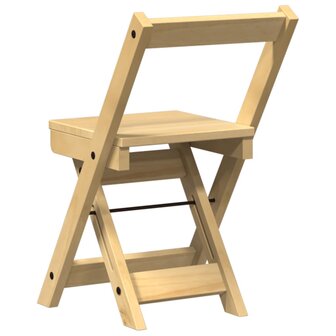 Eetkamerstoelen 4 st Corona inklapbaar grenenhout wasbruin