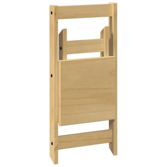 Eetkamerstoelen 4 st Corona inklapbaar grenenhout wasbruin