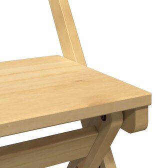 Eetkamerstoelen 4 st Corona inklapbaar grenenhout wasbruin