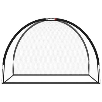 Golftrainingsnet 300x150x210 cm polyester zwart