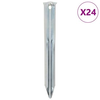 Tentharingen 24 st &Oslash;20 mm 17 cm gegalvaniseerd staal