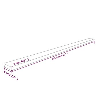 Hoekbeschermer 6x2x101,5 cm PU geel en zwart