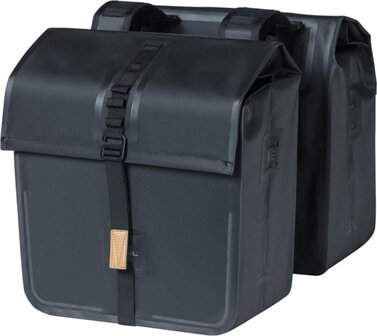 Basil Dubbele Fietstas Urban Dry 50 Liter Zwart - 17659