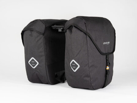 Atran Velo Zap Dubbele Fietstas Avs Adapter 25L zwart zwart