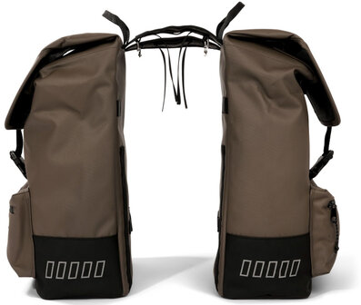 Urban Proof Cargo Gerecyclede Dubbele Fietstas 38 Liter bruin bruin