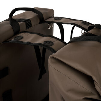 Urban Proof Cargo Gerecyclede Dubbele Fietstas 38 Liter bruin bruin