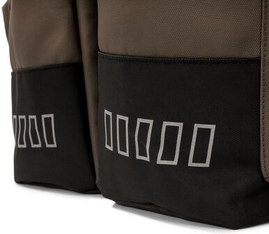 Urban Proof Cargo Gerecyclede Dubbele Fietstas 38 Liter bruin bruin