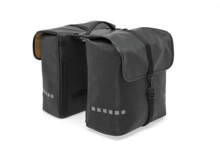 New Looxs Odense Dubbele Fietstas Mik Adapter 39 Liter Zwart