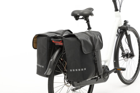 New Looxs Odense Dubbele Fietstas Mik Adapter 39 Liter Zwart