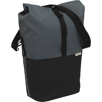 New Looxs Nyborg Enkele Tas 17L Waterdicht Zwart/ grijs grijs