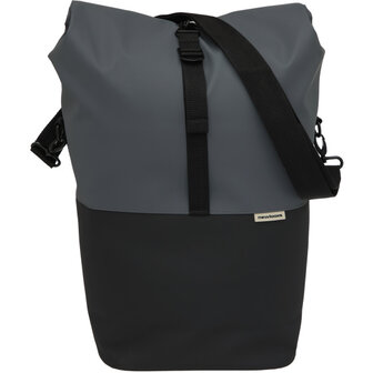 New Looxs Nyborg Enkele Tas 17L Waterdicht Zwart/ grijs grijs