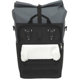 New Looxs Nyborg Enkele Tas 17L Waterdicht Zwart/ grijs grijs
