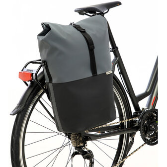 New Looxs Nyborg Enkele Tas 17L Waterdicht Zwart/ grijs grijs