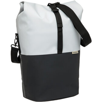 New Looxs Nyborg Enkele Tas 17L Waterdicht Zwart/ lichtgrijs lichtgrijs