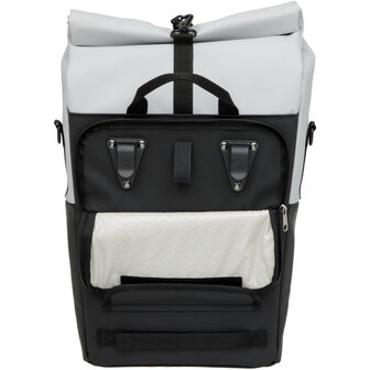 New Looxs Nyborg Enkele Tas 17L Waterdicht Zwart/ lichtgrijs lichtgrijs